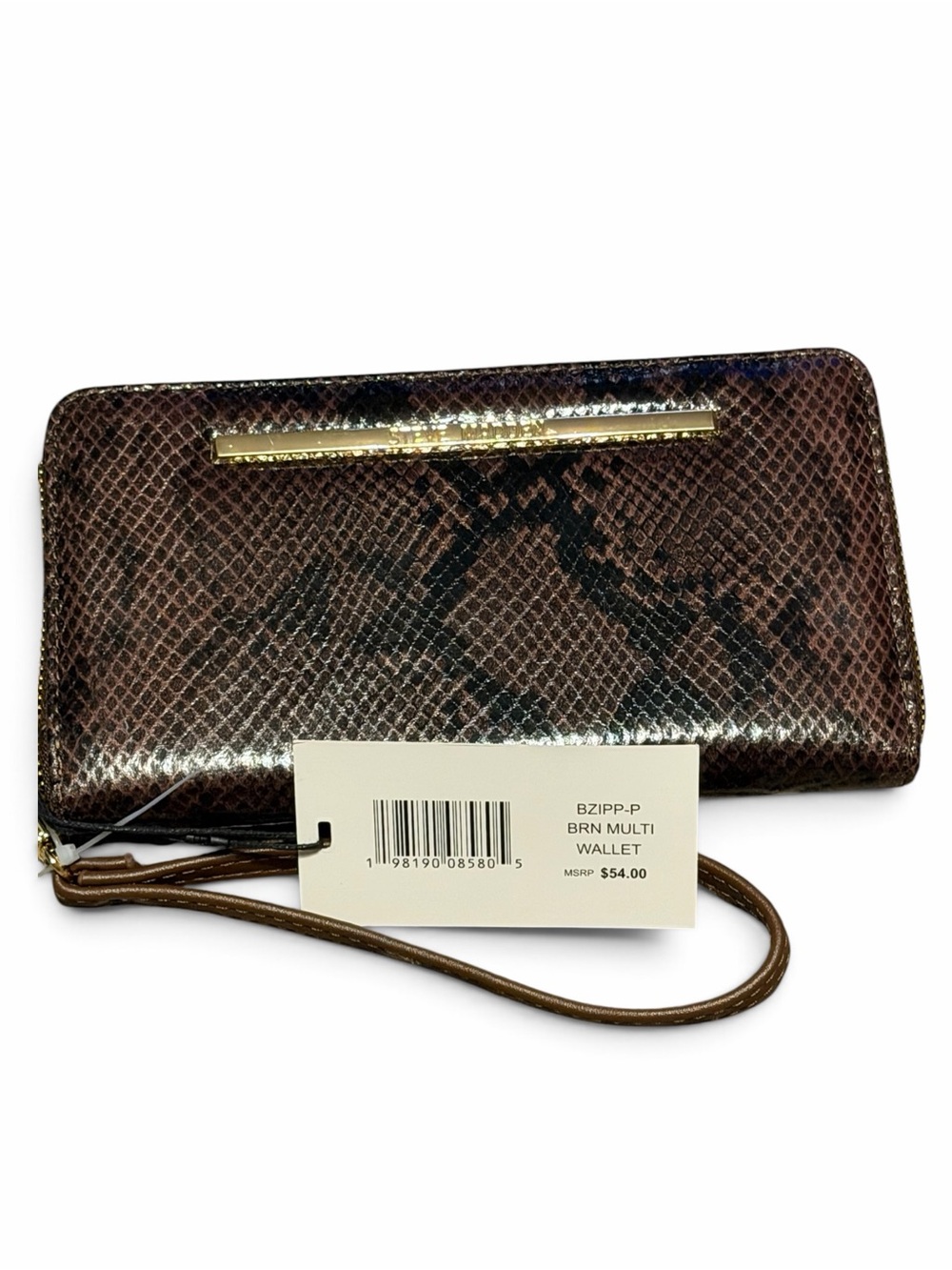 Steve Madden Snake-Print Wristlet Wallet NWT